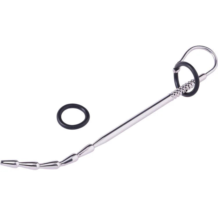 【Ejaculation Delay Toy】Sex products Horse's eye Long metal urethra plug stick dilator Scimitar Comrade alternative toys