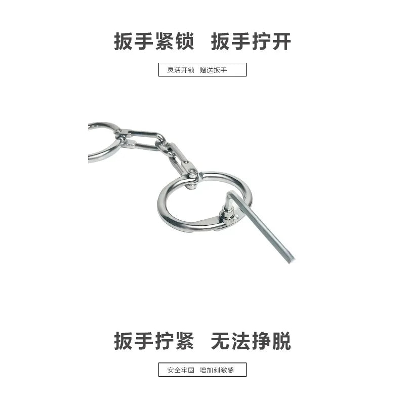 Hand Cuffs Thumb Lock Buckle Toe Lock Buckle SM Bondage Handcuffs Adult Games Sex Toys For Couple Cosplay Erotic Products