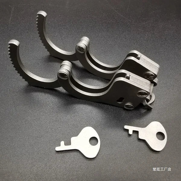 Key Chain Thumb Lock Buckle Toe Lock Buckle SM Bondage Handcuffs Adult Games Sex Toys For Couple Stainless Steel Erotic Products