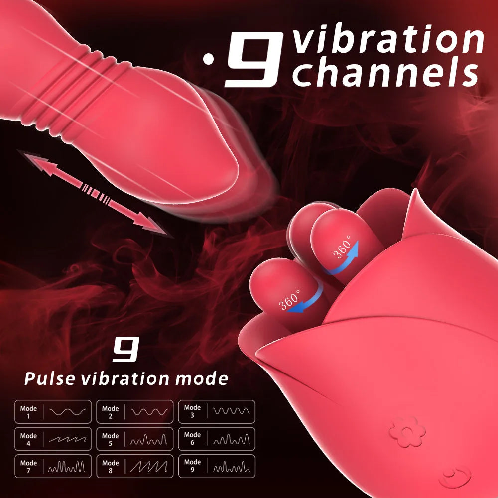 Vibrators Stimulator Clitoris Massager Sex Toys G Spot Women Vagina Suck Sex Products Licking And Sucking Rose Masturbation Toy