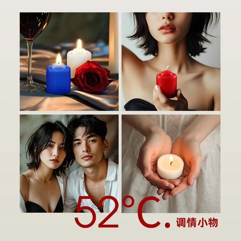 2pcs Massage Candles Adult Toys Sex Product Irritate Skin Flirt Create an Atmosphere Low Ignition Point Candle Couples Tease