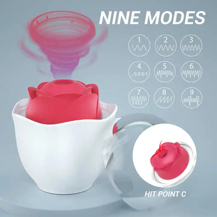 Vibrator Stimulator Clitoris Massager Sex Toys Women Vagina Licking And Sucking Rose Vibration Sex Products