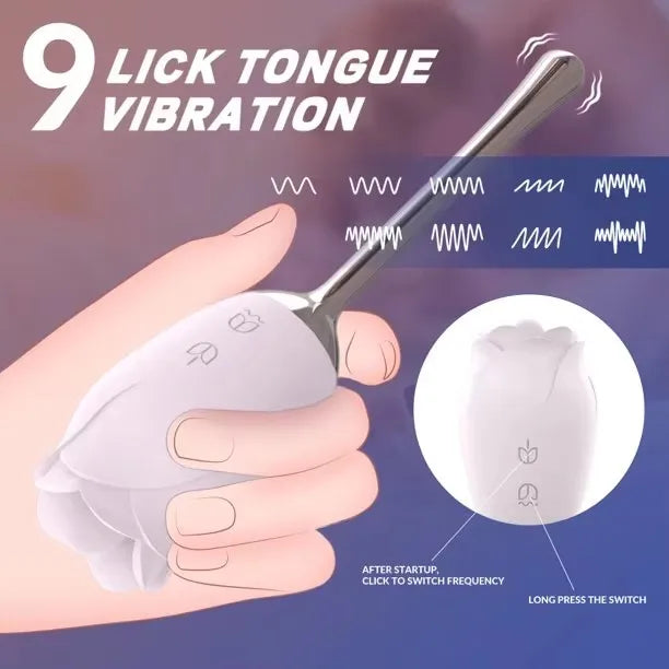 9 Speed Vibrators Stimulator Clitoris Massager Sex Toys Women Vagina Suck Sex Products Licking And Sucking Rose Masturbation Toy