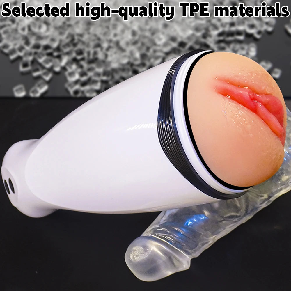 Male Telescopic Rotating Masturbator Automatic Capsule Auto Sucking Telescopic Aircraft Cup Piston Sex Products Man's Vibrators