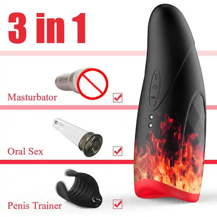 10 Mode Masturbation Cup Male Telescopic Masturbator Automatic Capsule Sucking Aircraft Cup Piston Sex Products Man's Vibrators