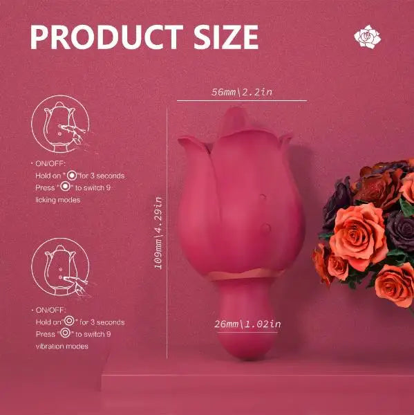 9 Speed Vibrators Stimulator Clitoris Massager Sex Toys Women Vagina Suck Sex Products Licking And Sucking Rose Masturbation Toy