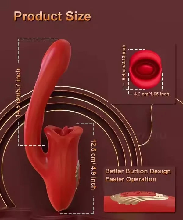 Vibrators Stimulator Clitoris Massager Sex Toys Female Vagina Sex Products Licking And Sucking Rose Masturbation Toy G Spot
