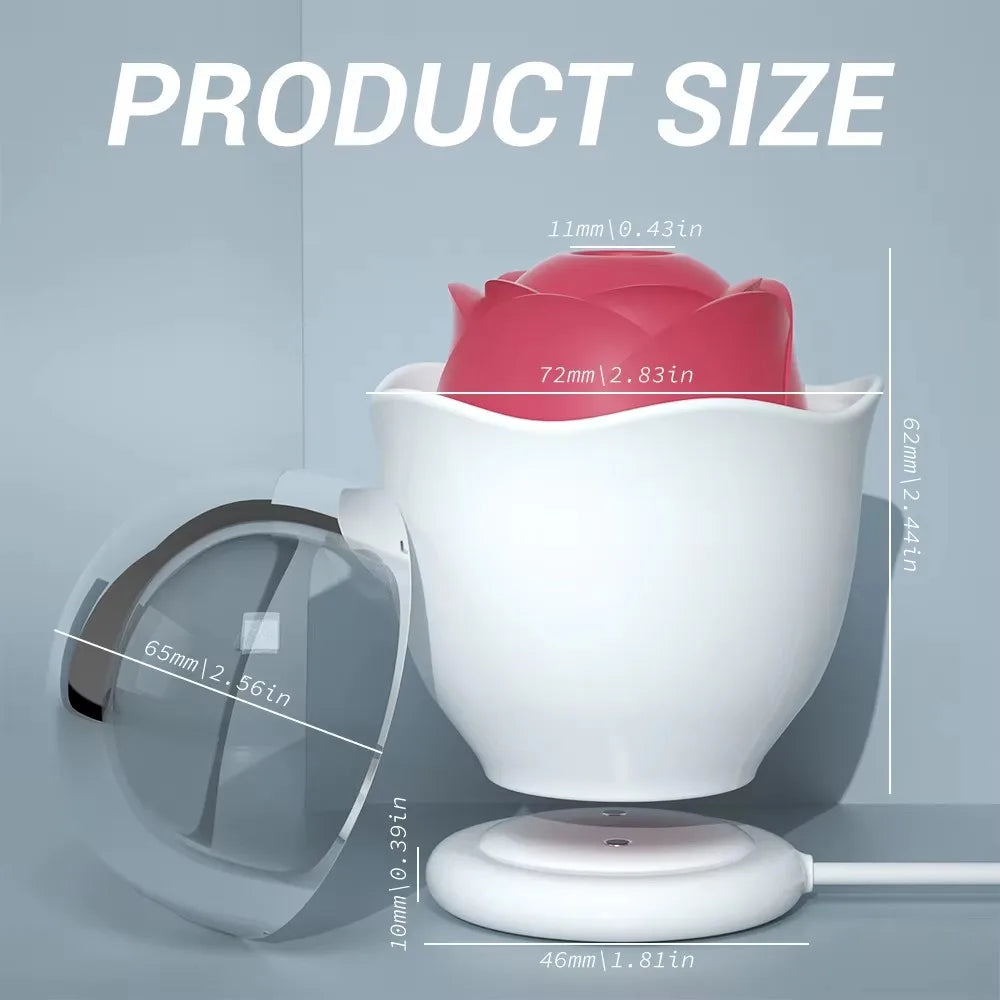 Vibrator Stimulator Clitoris Massager Sex Toys Women Vagina Licking And Sucking Rose Vibration Sex Products
