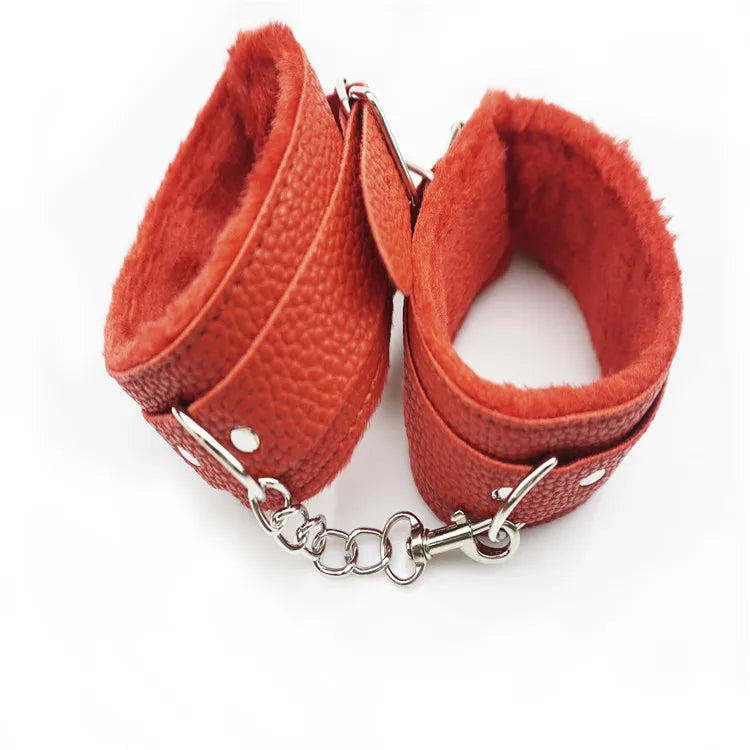 Whip Handcuffs Foot Cuffs Eyeshade AV Gags Muzzles Bundling Restrict SP/SM Products Adult Games Tease Sex Toys Bondage Gear