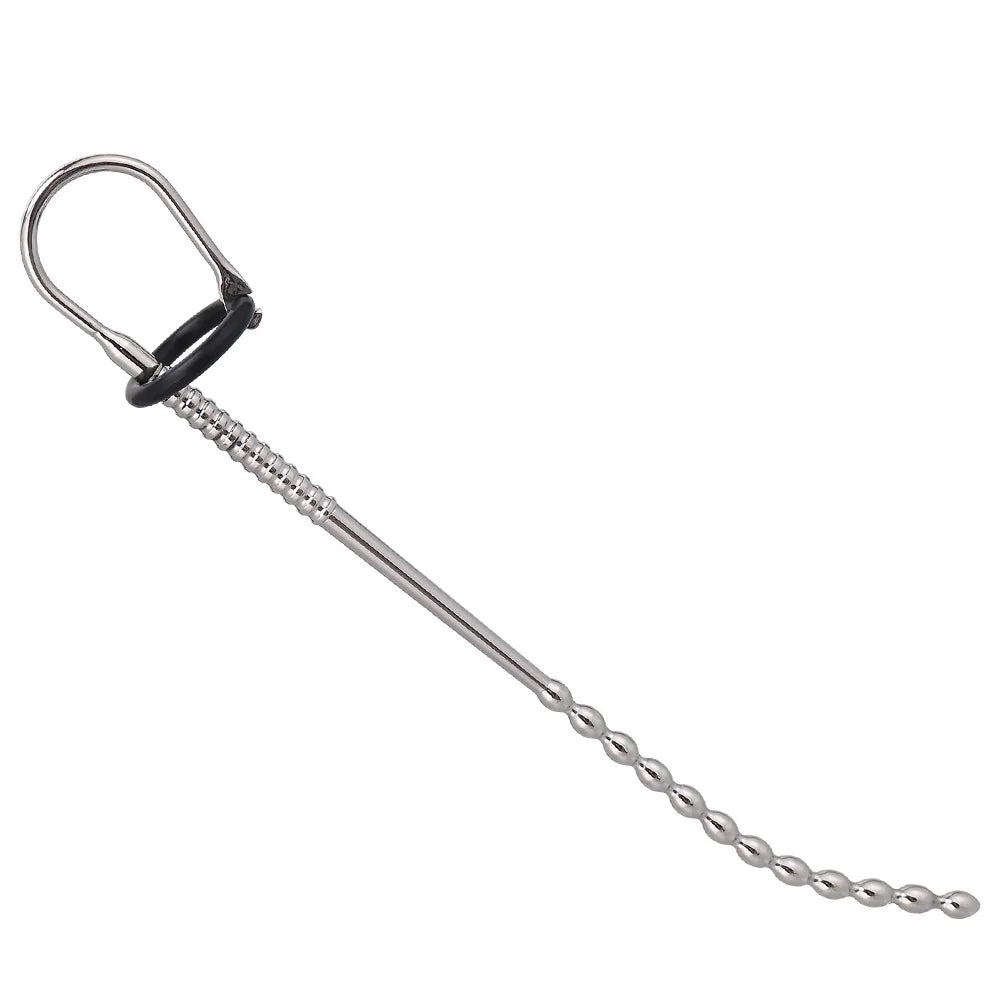【Ejaculation Delay Toy】Sex products Horse's eye Long metal urethra plug stick dilator Scimitar Comrade alternative toys
