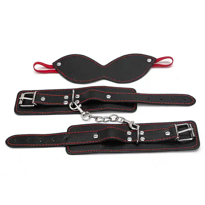 SM Products Bondage Metal Handcuffs Adult Games Sex Toys Hand Cuffs For Couple Erotic Product Adjustable Ankle Foot Cuffs+Patch