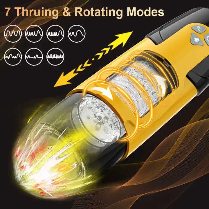 Masturbation Cup Male Telescopic Rotating Masturbator Capsule Auto Sucking Aircraft Cup Piston Sex Products for Man's Vibrators