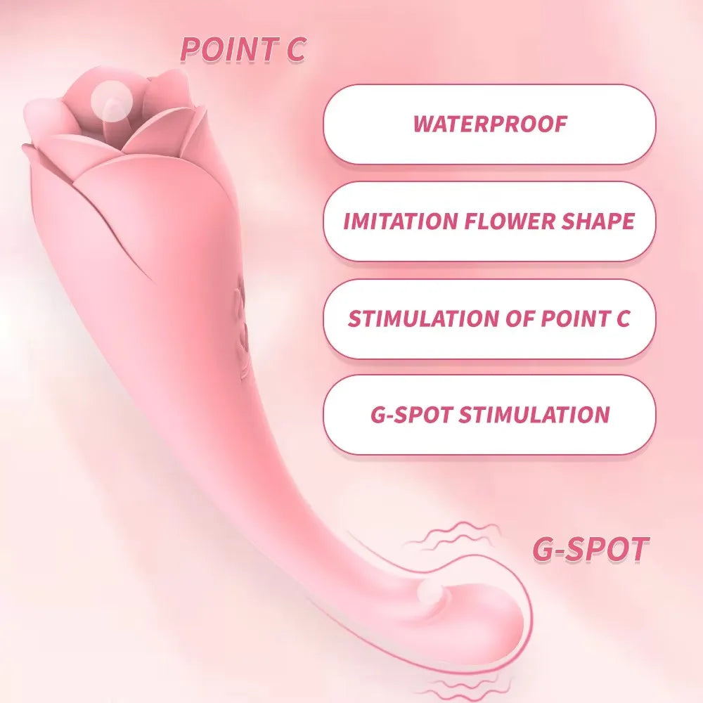 Vibrators Stimulator Clitoris Massager Sex Toys Women Vagina Suck Sex Products Licking And Sucking Rose Masturbation Toy