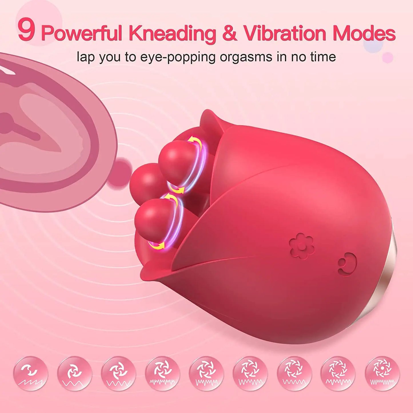 9 Speed Sucking Vibrator Stimulator Clitoris Massager Sex Toys for Women Vagina Licking And Sucking Rose Sex Products