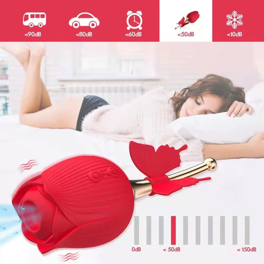 10 Modes Sucking Vibrator Stimulator Clitoris Massager Sex Toys for Women Vagina Licking And Sucking Rose Vibration Sex Products