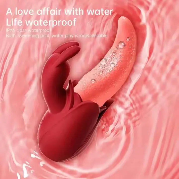 3 Speed Sucking Vibrator Ball Oral Stimulator Clitoris Massager Sex Toys for Women Vagina Sucking Telescopic Long Tongue Rose