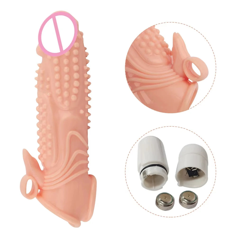 Masturbation Cup Life Adult Sex Products Vibration Condom Penis Cover Toys Soft Cup for Men Masturbator Male Contraceptives