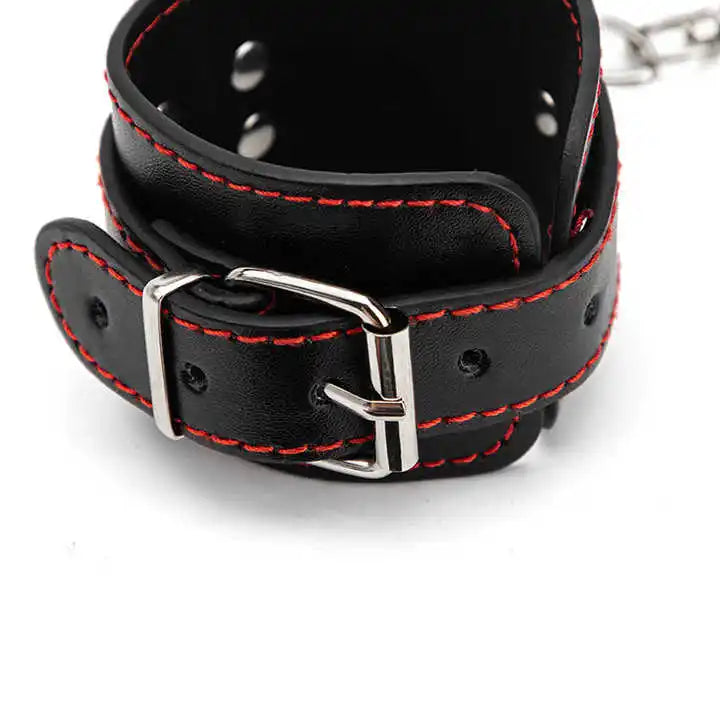 SM Products Bondage Metal Handcuffs Adult Games Sex Toys Hand Cuffs For Couple Erotic Product Adjustable Ankle Foot Cuffs+Patch