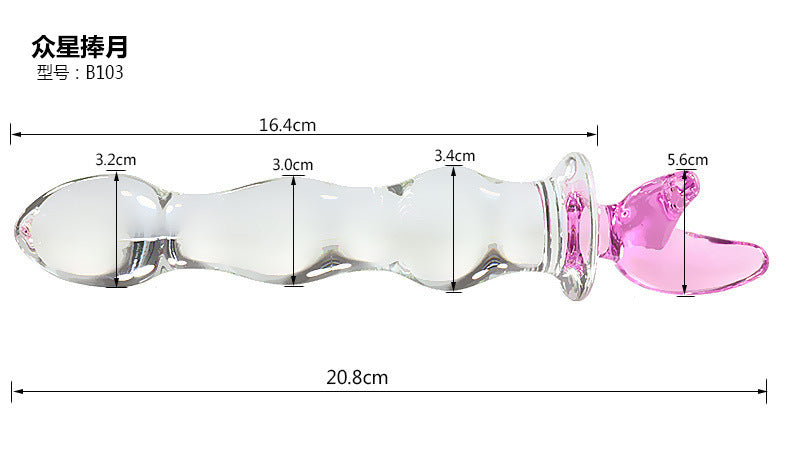 Female backyard bead glass anal plug tail new dick fairy stick anal plug masturbator sex products