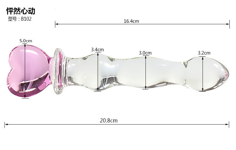 Female backyard bead glass anal plug tail new dick fairy stick anal plug masturbator sex products