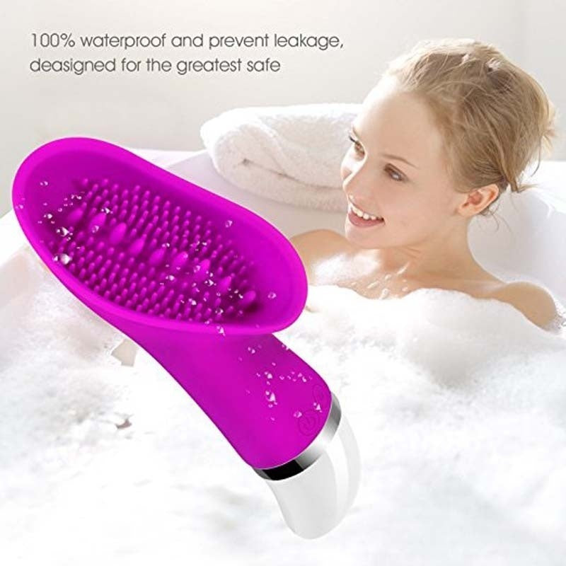 Multi-Speed Pussy Lick Vibrator Silicone Wand Body Massager Electric Vibration Portable Sex Toy for Women
