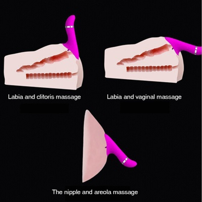 Multi-Speed Pussy Lick Vibrator Silicone Wand Body Massager Electric Vibration Portable Sex Toy for Women