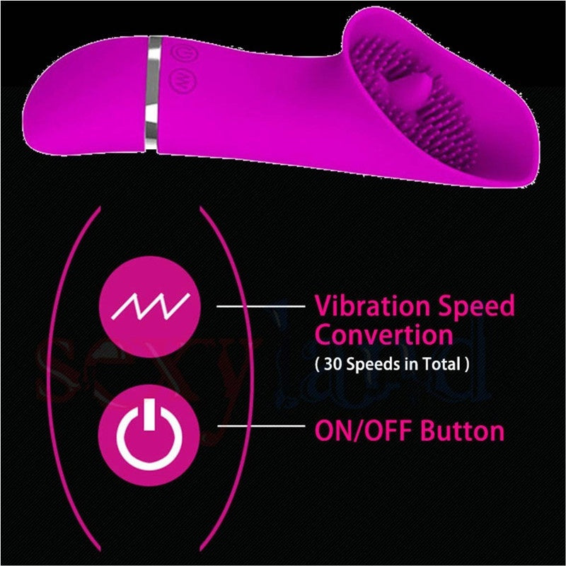 Multi-Speed Pussy Lick Vibrator Silicone Wand Body Massager Electric Vibration Portable Sex Toy for Women