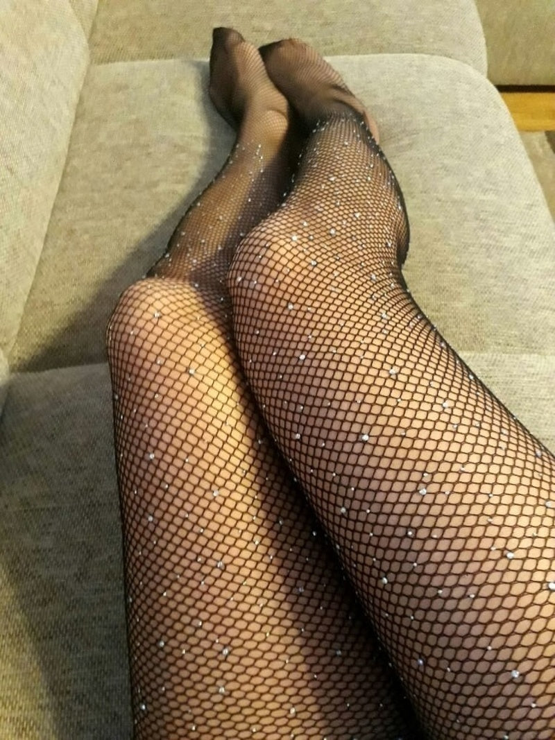 جوارب شبكية مثيرة بثقوب ساخنة وشبكة صيد مفتوحة من أربعة جوانب وجوارب رفيعة من النوع المزودة بثقوب