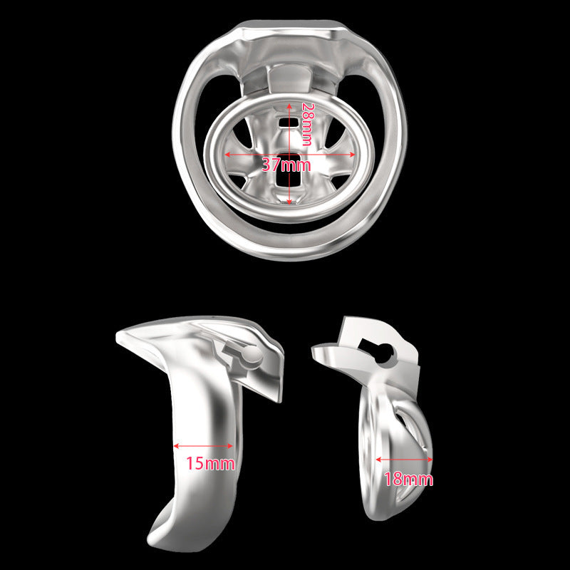 Male Chastity Lock Metal HT-V4 Stainless Steel Nub Cage Male Female Abstinence Anti-Escape Adult SM Sex Training