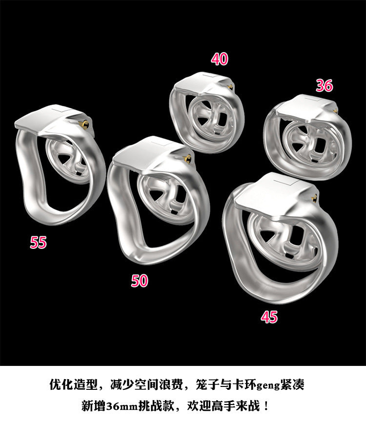 Male Chastity Lock Metal HT-V4 Stainless Steel Nub Cage Male Female Abstinence Anti-Escape Adult SM Sex Training