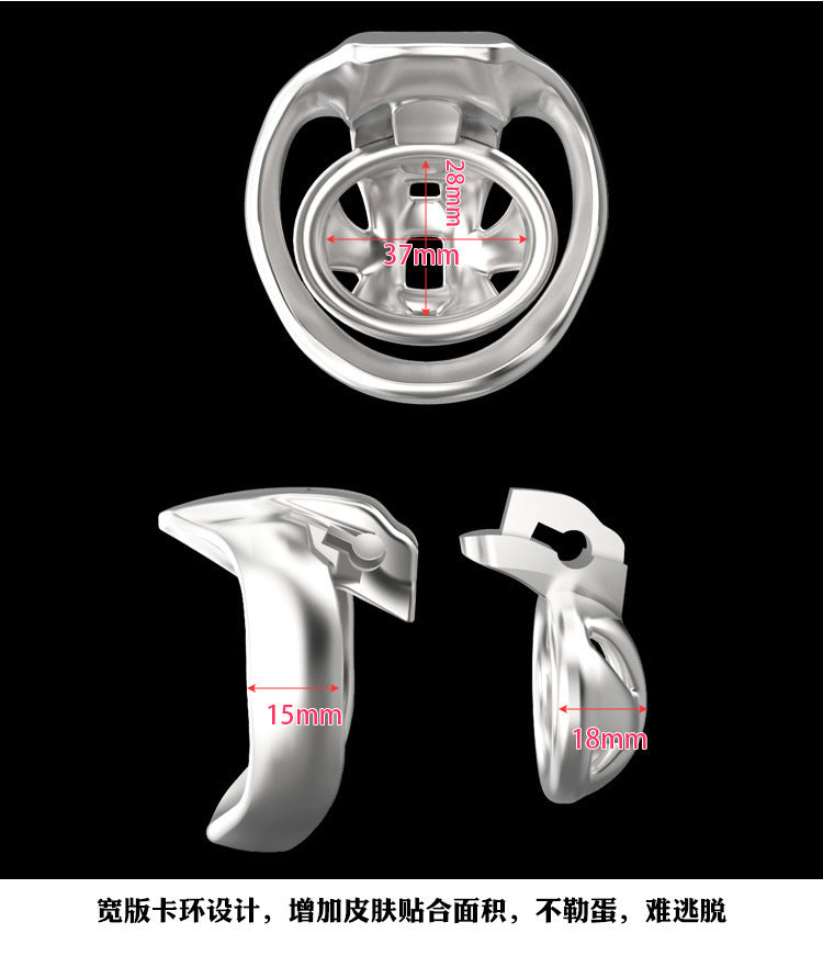 Male Chastity Lock Metal HT-V4 Stainless Steel Nub Cage Male Female Abstinence Anti-Escape Adult SM Sex Training