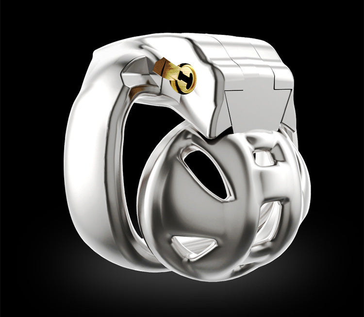 Male Chastity Lock Metal HT-V4 Stainless Steel Nub Cage Male Female Abstinence Anti-Escape Adult SM Sex Training