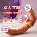 Female masturbator triple shock wearing double-headed dragon lala dildo sex products lesbian les dildo simulation penis