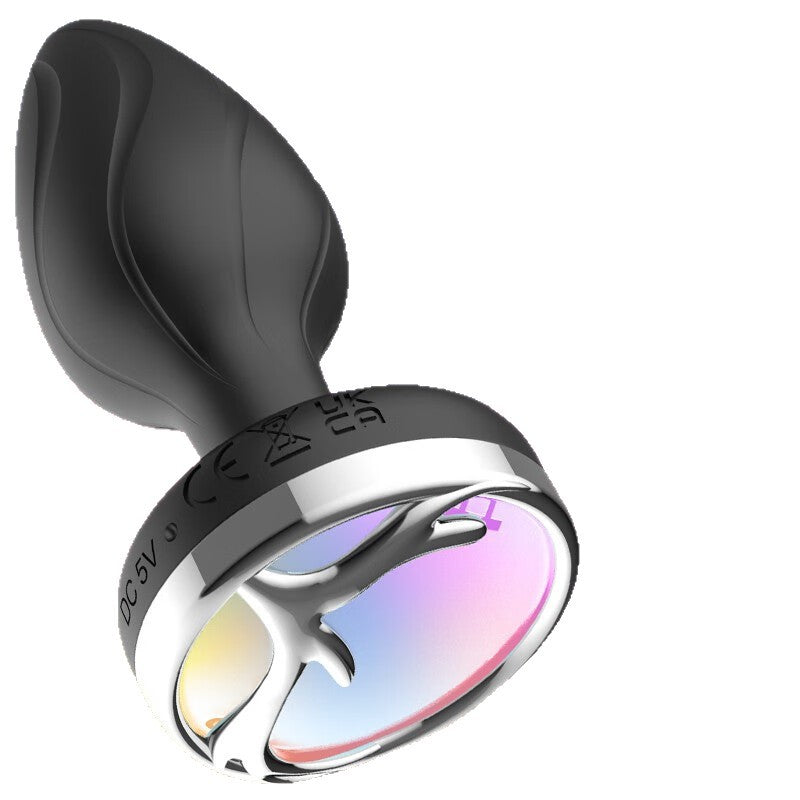 Luminous vibration anal plug for women to go out wearable waterproof bass color luminous anal plug remote control for men