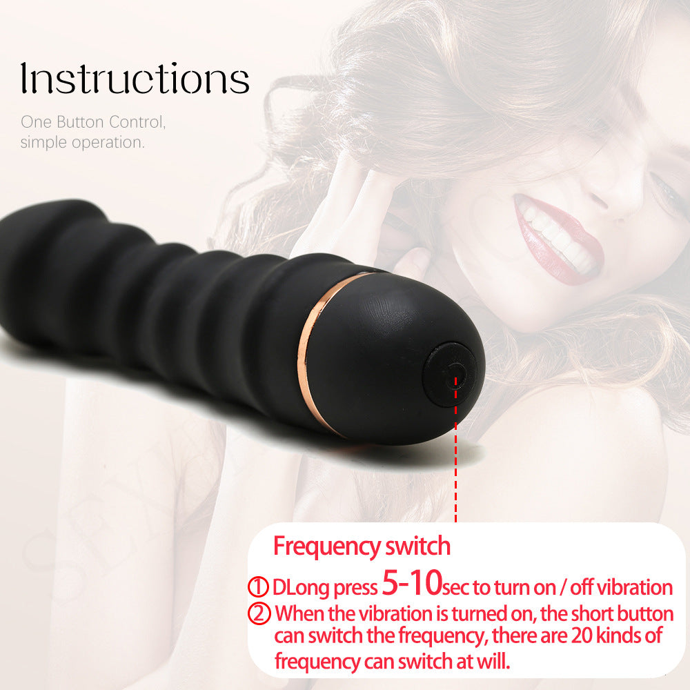 Wave Vibrator G Spot Sex Products Masturbation Female Massage Stick Silicone AV Stick Adult Products