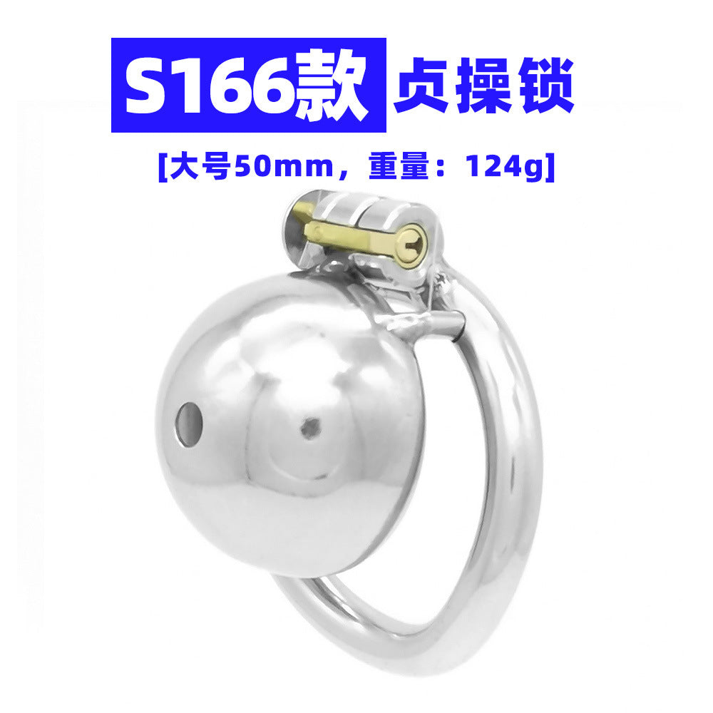 【Chastity Lock】S166 penis cage chastity lock chastity lock male gay mannequin anti-derailment limit erection forced training