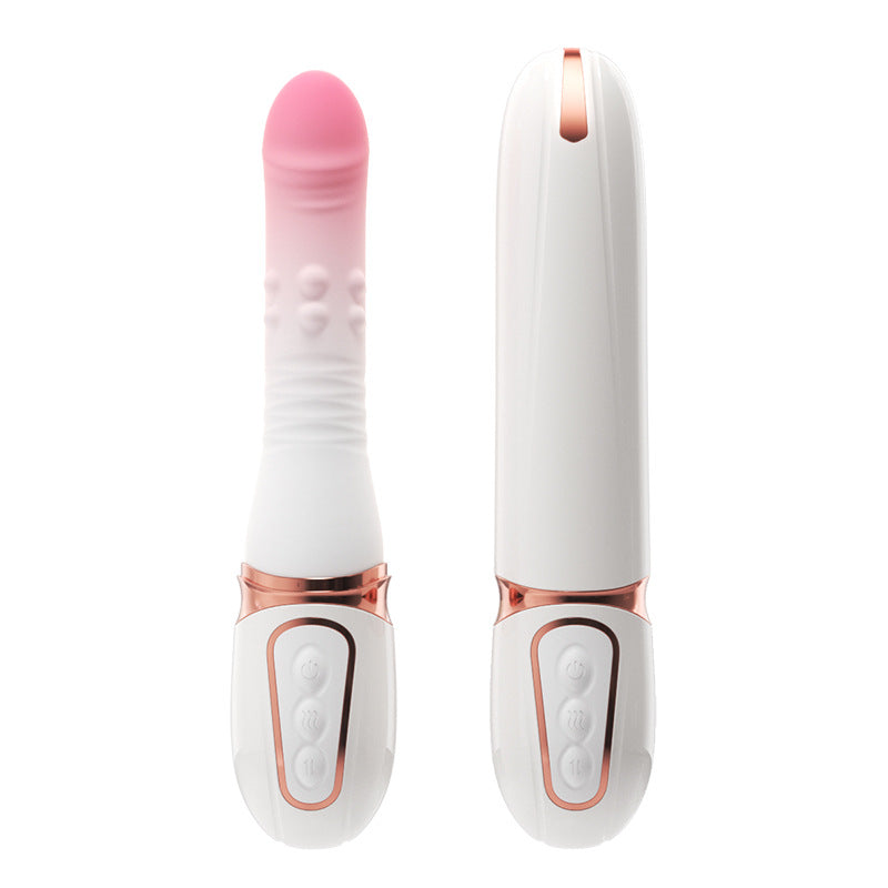 Gun machine female character automatic telescopic plug adult toy female interest vibrator masturbator pile driver