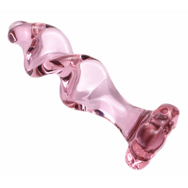 Anal plug pull bead threaded glass anal plug women's primary anal dilation small adult products