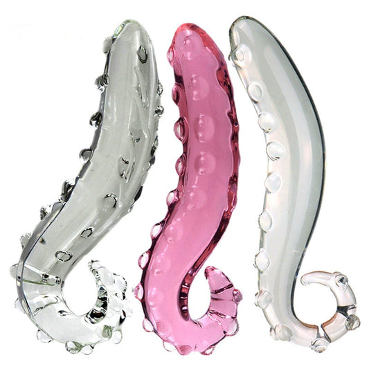 Crystal Mark Manual Crystal Dick Female Backyard Anal Plug Masturbator Glass Rod