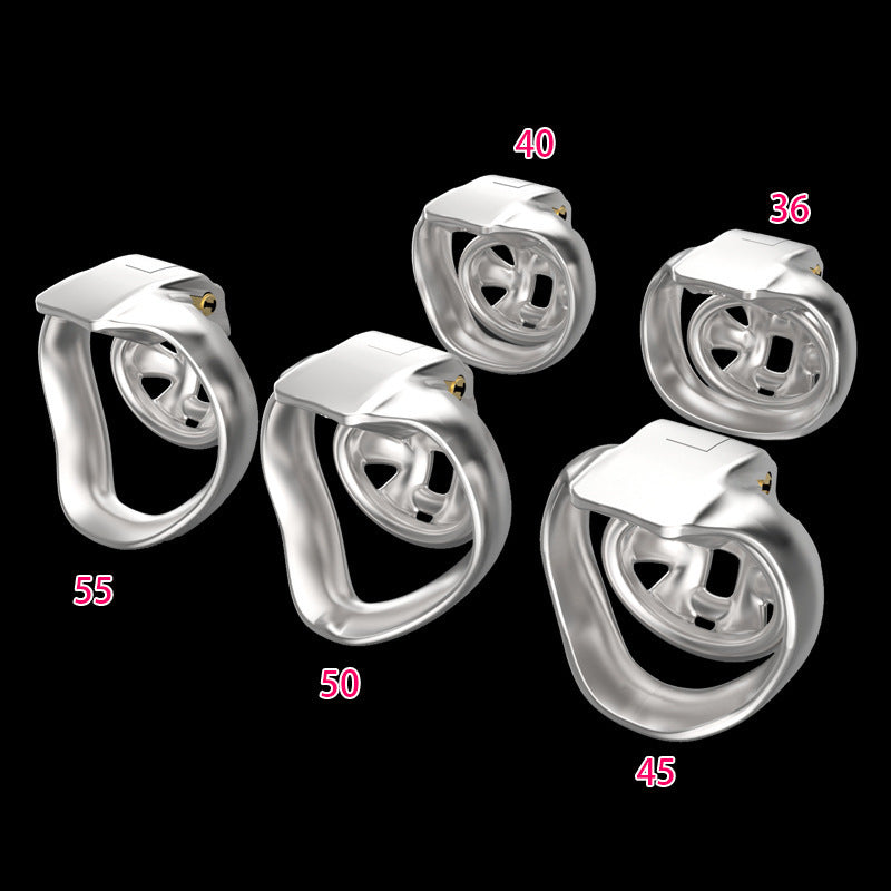 Male Chastity Lock Metal HT-V4 Stainless Steel Nub Cage Male Female Abstinence Anti-Escape Adult SM Sex Training