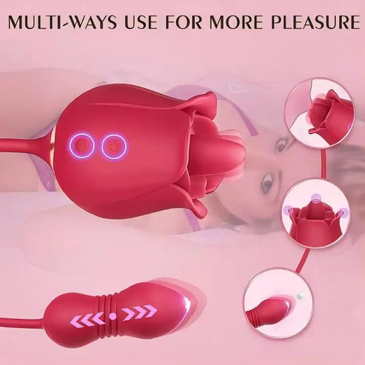 Vibrator Stimulator Clitoris Massager Sex Toys G Spot Women Vagina Suck Sex Products Sucking Clitoral Stimulation Rose Tongue