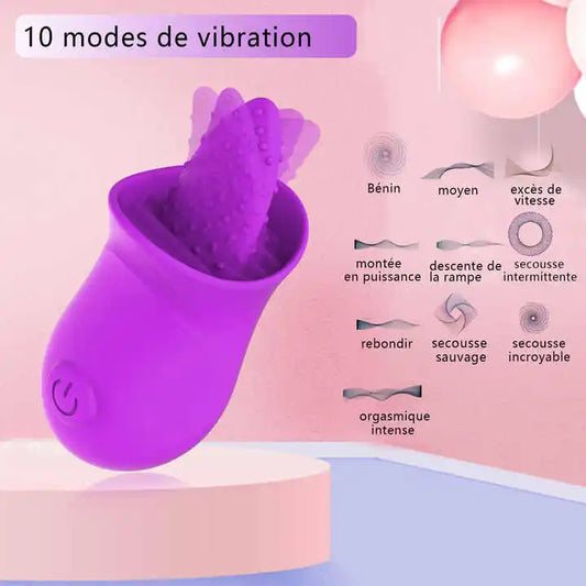 10 أوضاع مص هزاز محفز مدلك البظر ألعاب جنسية للنساء مهبل بقعة جي لسان اهتزاز وردي منتجات جنسية AV