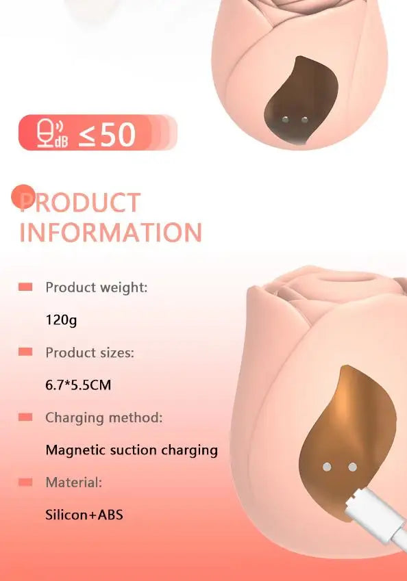 Sucking Vibrator Stimulator Clitoris Massager Sex Toys for Women Vagina Licking And Sucking Rose Vibration AV Sex Products