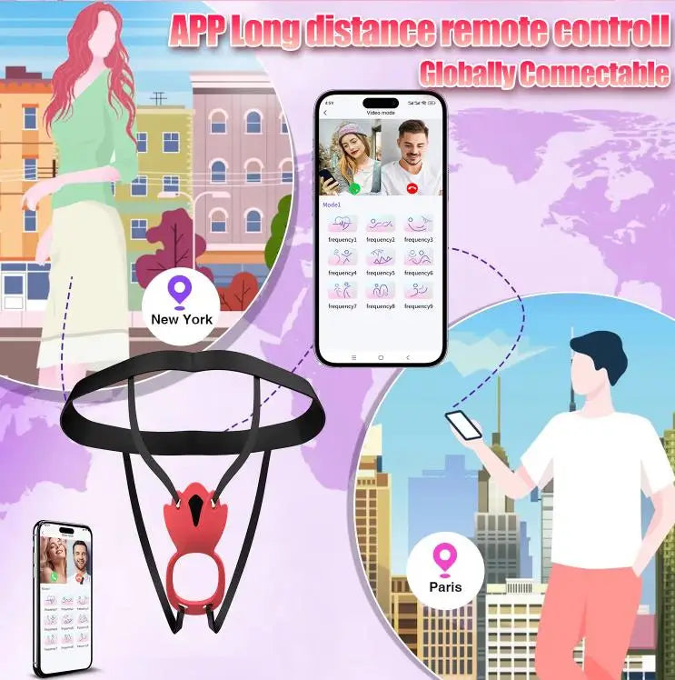 Vibrators Application Control Women's Underwear Straps Stimulator G Spot Vibrator Clitoral Stimulation Vibration AV Sex Products