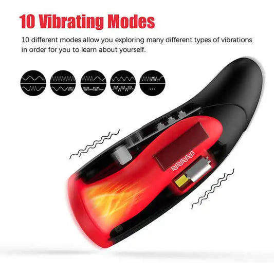 10 Mode Masturbation Cup Male Telescopic Masturbator Automatic Capsule Sucking Aircraft Cup Piston Sex Products Man's Vibrators
