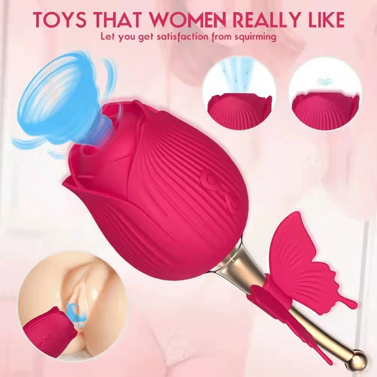 10 Modes Sucking Vibrator Stimulator Clitoris Massager Sex Toys for Women Vagina Licking And Sucking Rose Vibration Sex Products