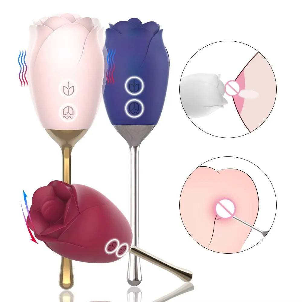 9 Speed Vibrators Stimulator Clitoris Massager Sex Toys Women Vagina Suck Sex Products Licking And Sucking Rose Masturbation Toy