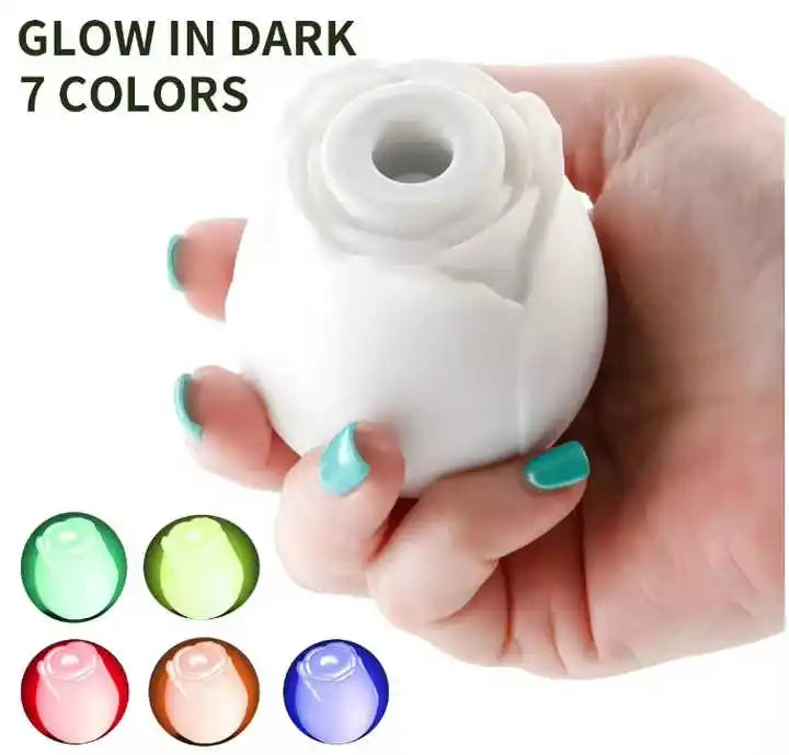 Sucking Vibrator Stimulator Clitoris Massager Sex Toys Women Vagina Licking And Sucking Rose Vibration Sex Products Noctilucent