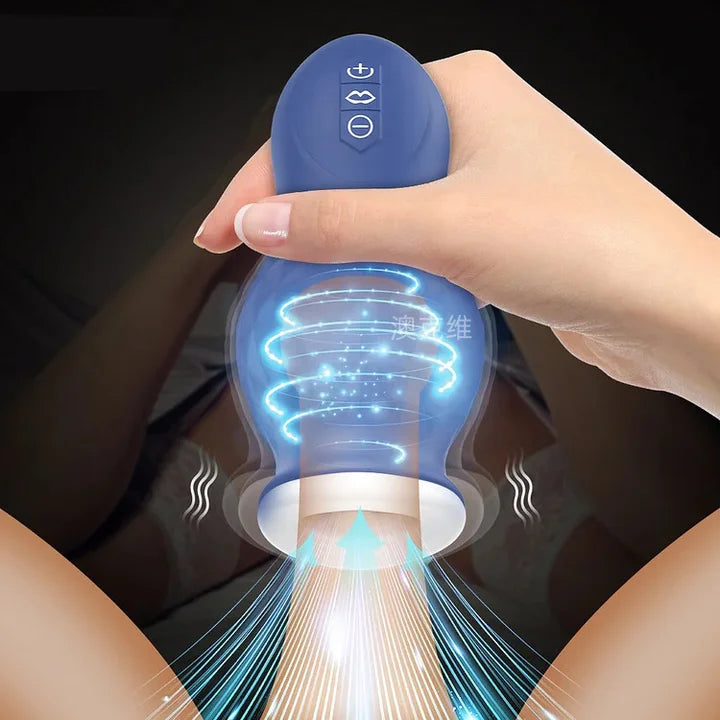 Masturbation Cup Male Telescopic Rotating Masturbator Capsule Auto Sucking Aircraft Cup Piston Sex Products for Man's Vibrators