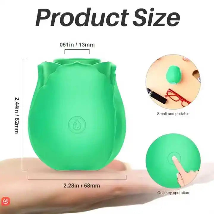 Sucking Vibrator Stimulator Clitoris Massager Sex Toys Women Vagina Licking And Sucking Rose Vibration Sex Products Noctilucent